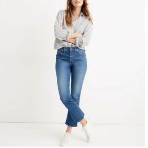 Madewell Cali Demi-Boot Jeans in Tierney Wash